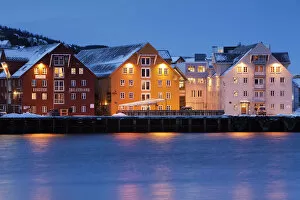 Port of Tromso in winter, Norway, Europe