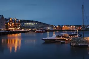 Images Dated 20th February 2012: Port of Tromso in winter, Tromso, Norway, Europe