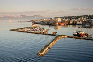 Ports Prints: Port of Tromsoe, Troms, Norway, Scandinavia, Europa