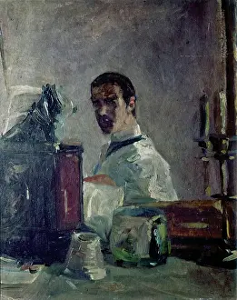 Painter Prints: Portait of Lautrec in front of a mirror (Portrait de Lautrec devant une glace)