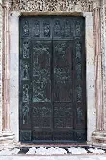 Images Dated 17th September 2014: Portal, Siena Cathedral, Italy