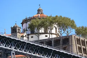 Porto, Portugal. View of Mosteiro da Serra do Pilar in Vila Nova de Gaia