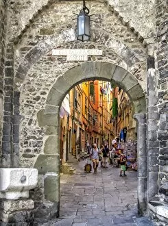 Porto Venere old village access gate, Italy