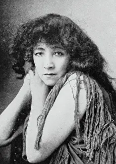 Portrait of 19th century stage celebrities: Sarah Bernhardt