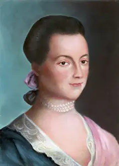 Portrait of Abigail Adams after a painting by Benjamin Blythe