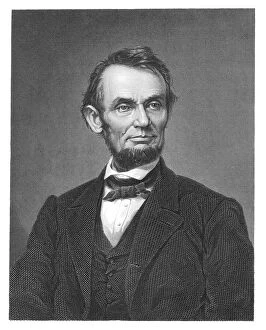 Portrait of Abraham Lincoln, the 16th president of the United States