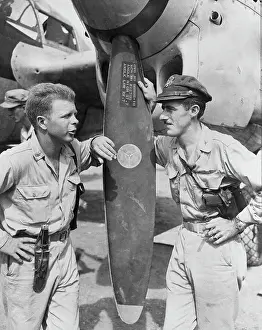 Portrait of Ace Pilots Thomas McGuire and Richard Bong