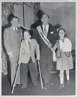 Portrait of Actor Eddie Cantor and March of Dimes Affiliates