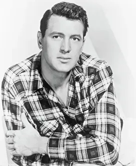 Plaid Prints: Portrait Of Actor Rock Hudson