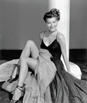 Chiffon Prints: Portrait Of Actress Ava Gardner