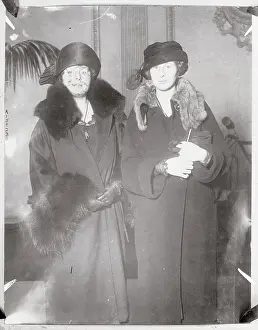 Portrait of Actress Florence Deshon and Friend in Outerwear