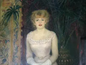 Glove Prints: Portrait of the Actress Jeanne Samary, 1878. Artist: Pierre-Auguste Renoir
