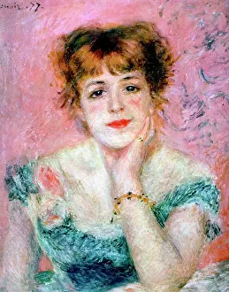 Acting Prints: Portrait of the Actress Jeanne Samary, 1878. Artist: Pierre-Auguste Renoir