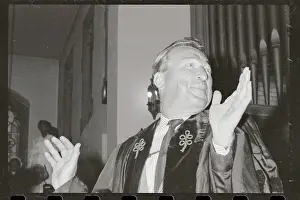 Portrait of Adam Clayton Powell Gesturing