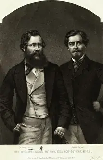 Portrait of Africa Explorers Captain Speke and Grant Standing Together