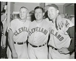 Portrait of Al Rosen With Teammates