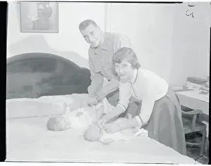 Madison Prints: Portrait of Alan Ameche and His Family