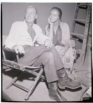 Portrait of Alan Ladd with Marissa Pavan