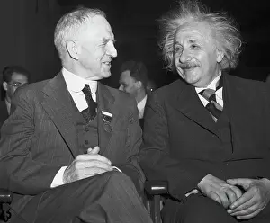 Portrait of Albert Einstein with Lyman Briggs