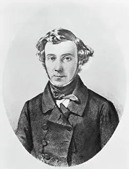 Oval Prints: Portrait of Alexis de Tocqueville by Chassereau