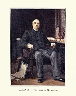 Portrait of Alfred Armand, after painting by Alexandre Cabanel