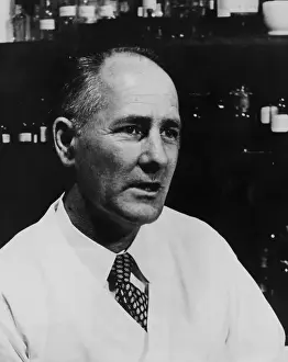 Portrait of American Scientist George Wells Beadle