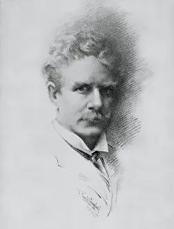 Portrait of American Writer Ambrose Bierce