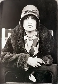 Scarf Prints: Portrait Of American Writer Anita Loos