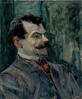 Henri Prints: Portrait of André Rivoire (1872-1930). Artist: Toulouse-Lautrec, Henri, de (1864-1901)