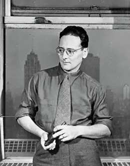 Portrait of Andreas Feininger Looking to Side