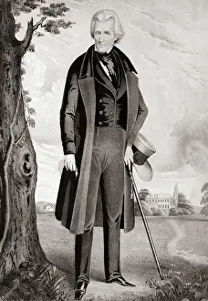 Retirement Prints: Portrait of Andrew Jackson in Retirement