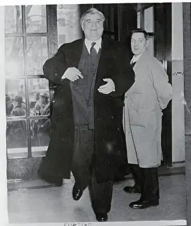 Prints of (Original Caption) A Quiet Strength: A Leader Who Shaped Modern Britain: Portrait of Aneurin Bevan