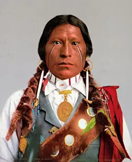 Face Painting Prints: Portrait of Apache Chief James A. Garfield