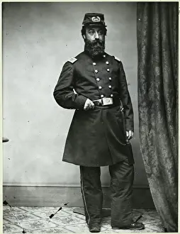 1860s Prints: Portrait Of Army Surgeon Lavington Quick