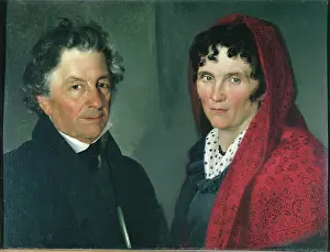 Father Prints: Portrait of the Artist's Parents, by Grigoletti Michelangelo, 19th Century