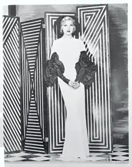 Portrait of Astrid Allwyn Modeling Gown