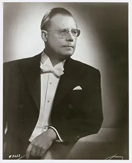Dignity Prints: Portrait of Austrian Conductor Karl Bohm in Tuxedo