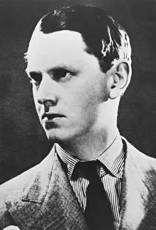 Novelist Prints: Portrait of Author Evelyn Waugh