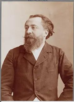 Portrait of Author Frenchman Catulle Mendes