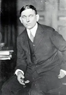 Portrait of Author H. L. Menken with Cigar