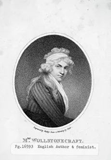 Feminist Prints: Portrait Of Author Mary Wollstonecrait