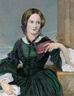 Novelist Prints: Portrait of Authoress Charlotte Bronte