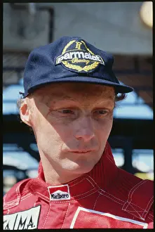 Formula One Prints: Portrait of Auto Racer Nikki Lauda