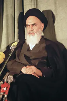Portrait of Ayatollah Khomeini