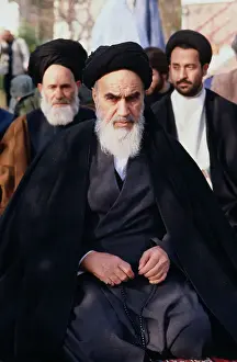 Portrait of Ayatollah Ruhollah Khomeini