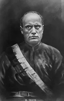 Portrait of B. Mussolini