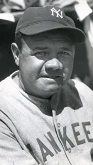 One Person Only Prints: Portrait Of Babe Ruth