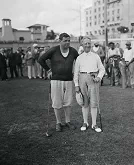 Portrait of Babe Ruth and Al Smith