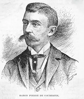 Portrait Of Baron Pierre De Coubertin