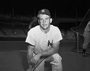 Portrait of Baseball Legend Mickey Mantle